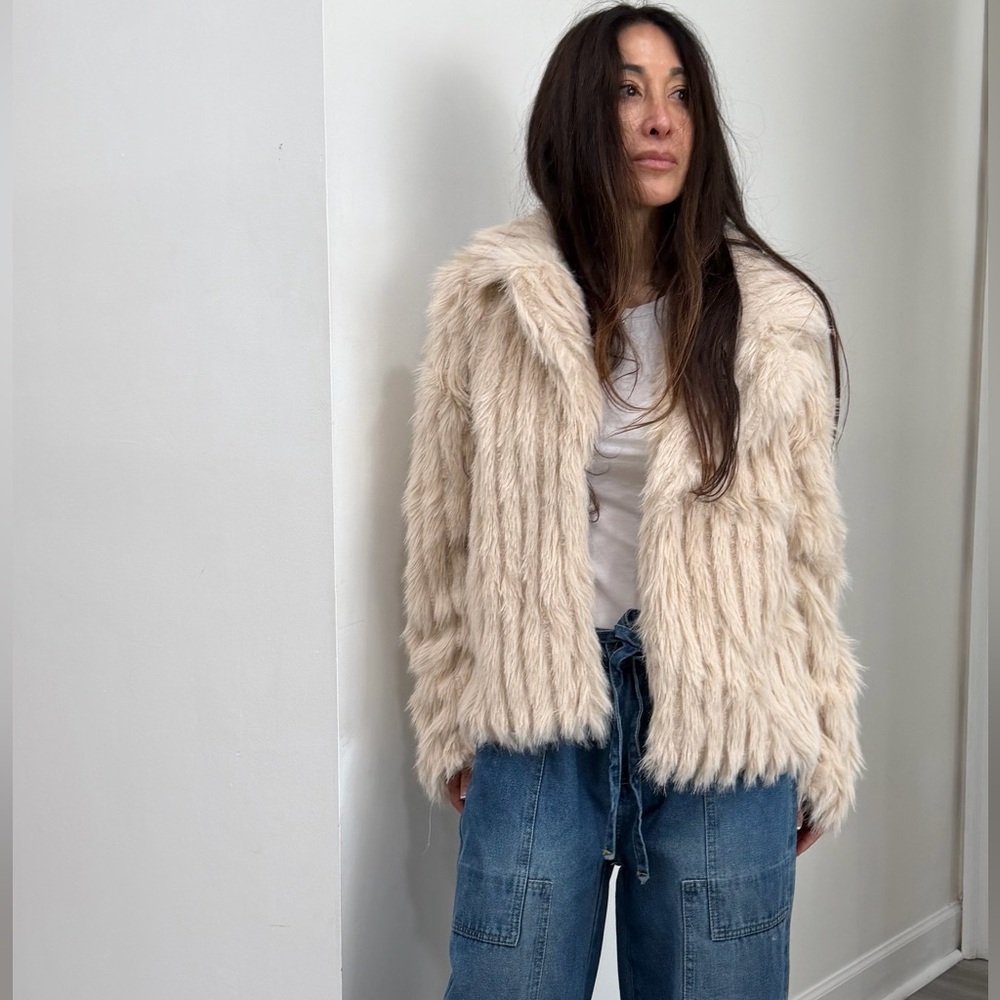 Fabulous Cream Faux Fur Jacket